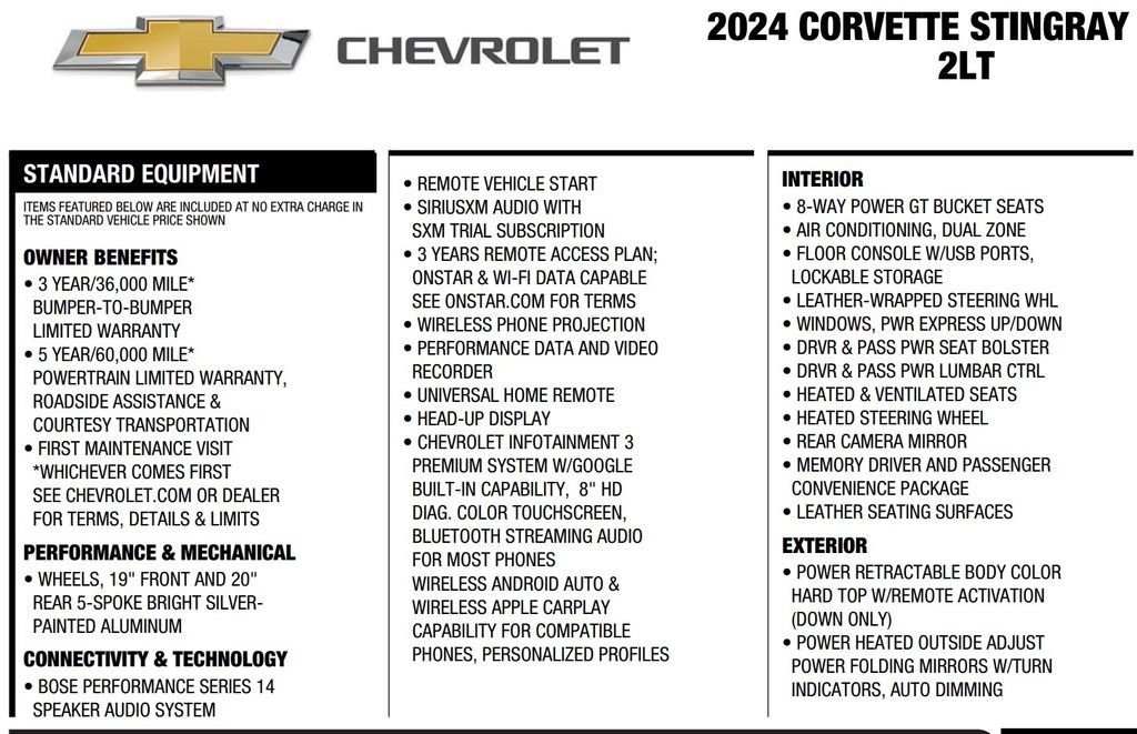 Used 2024 Chevrolet Corvette Stingray Preferred Conv w/ 2LT RWD image 17