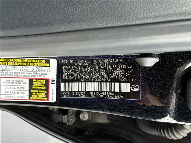 Used 2020 Lexus ES 350 w/ Premium Package FWD image 15
