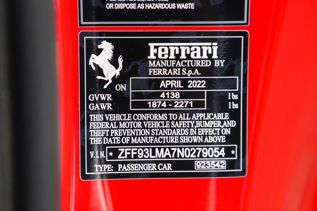 Certified 2022 Ferrari F8 Tributo RWD image 81