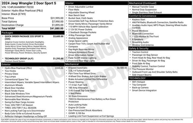 Used 2024 Jeep Wrangler Sport S image 27