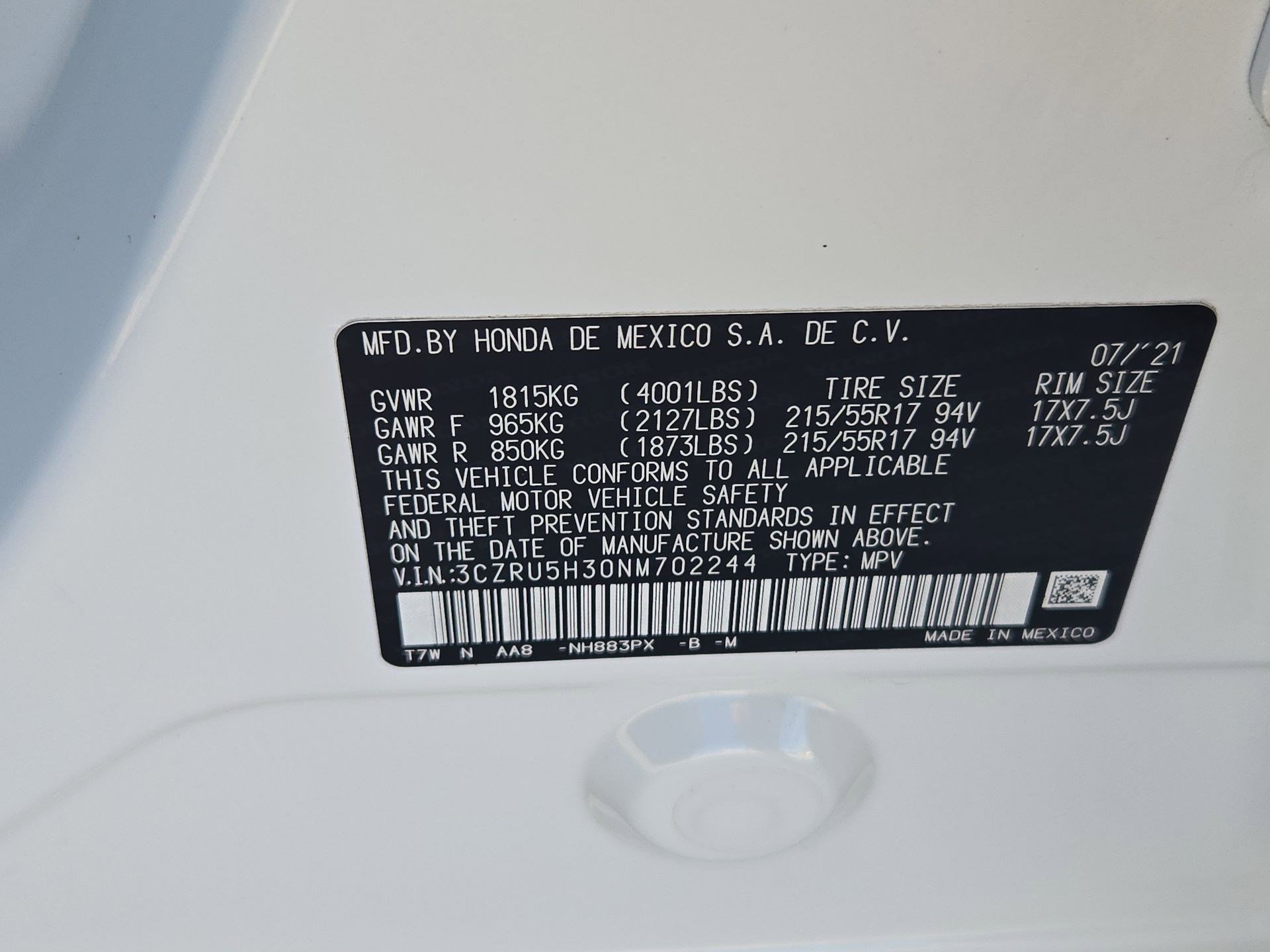 Used 2022 Honda HR-V LX image 32