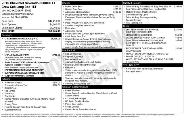 Used 2015 Chevrolet Silverado 3500 LT w/ LT Convenience Package image 33