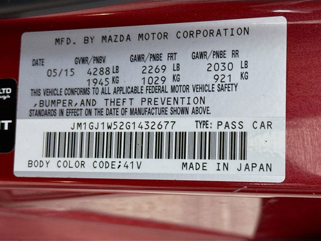 Used 2016 MAZDA MAZDA6 Grand Touring w/ GT Technology Package image 33