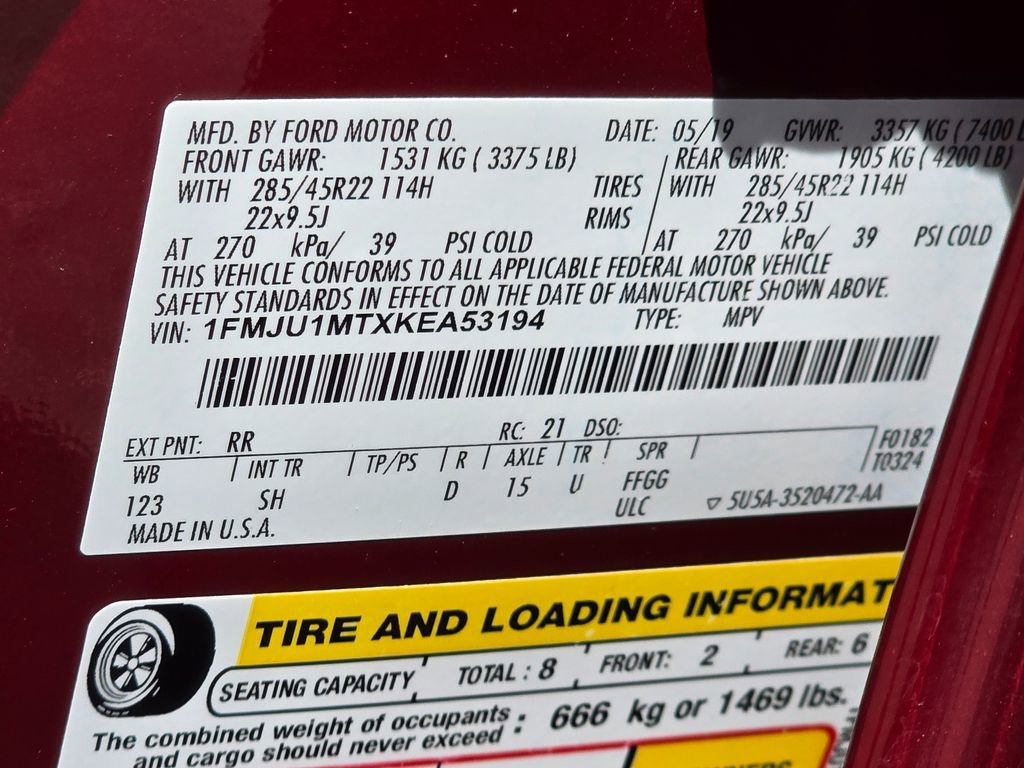 Used 2019 Ford Expedition Platinum AWD/4WD image 28