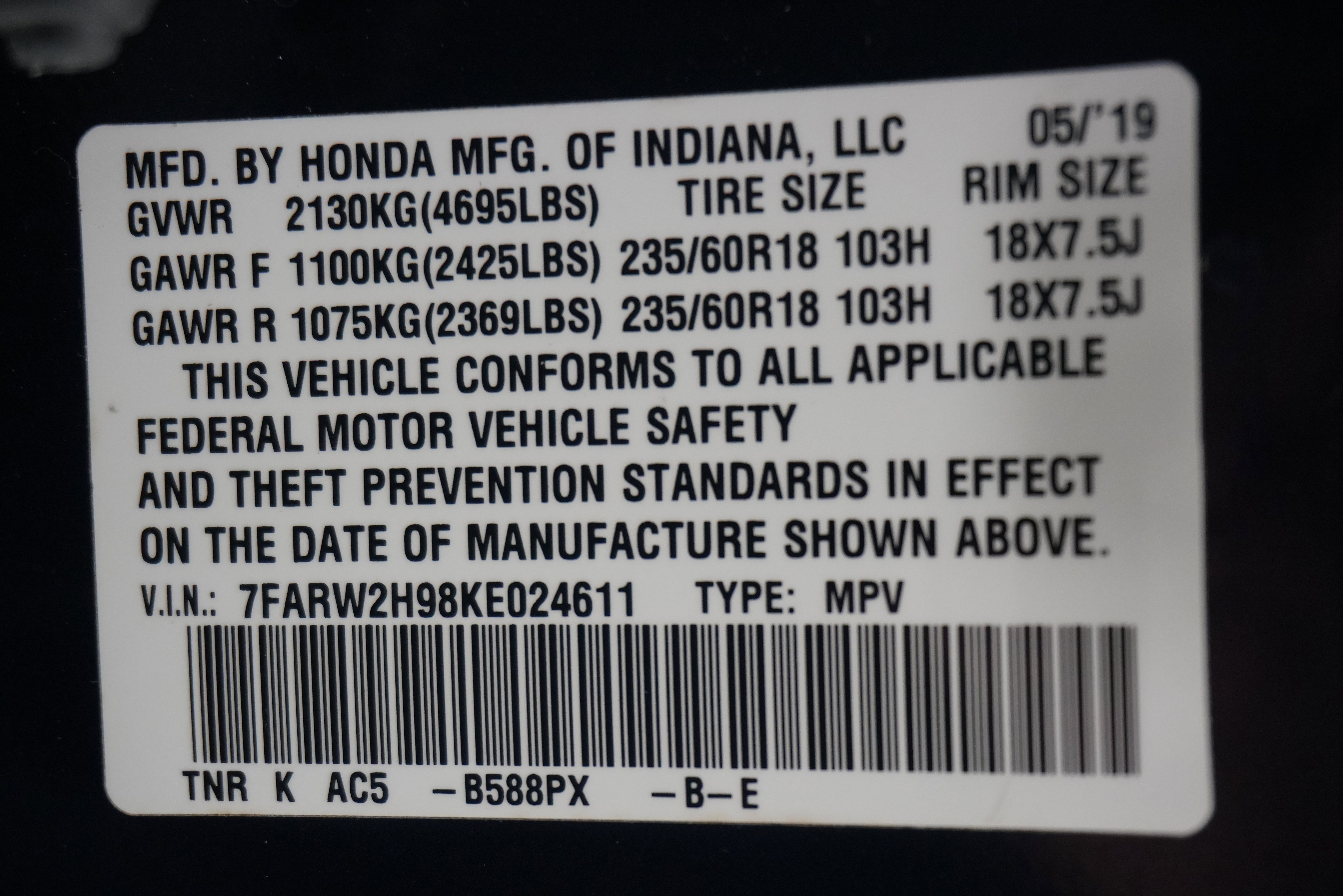 Used 2019 Honda CR-V Touring image 33
