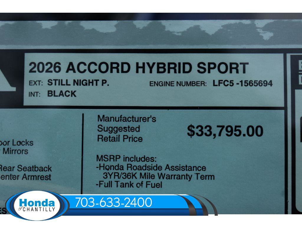 New 2026 Honda Accord Hybrid Sport-L image 38