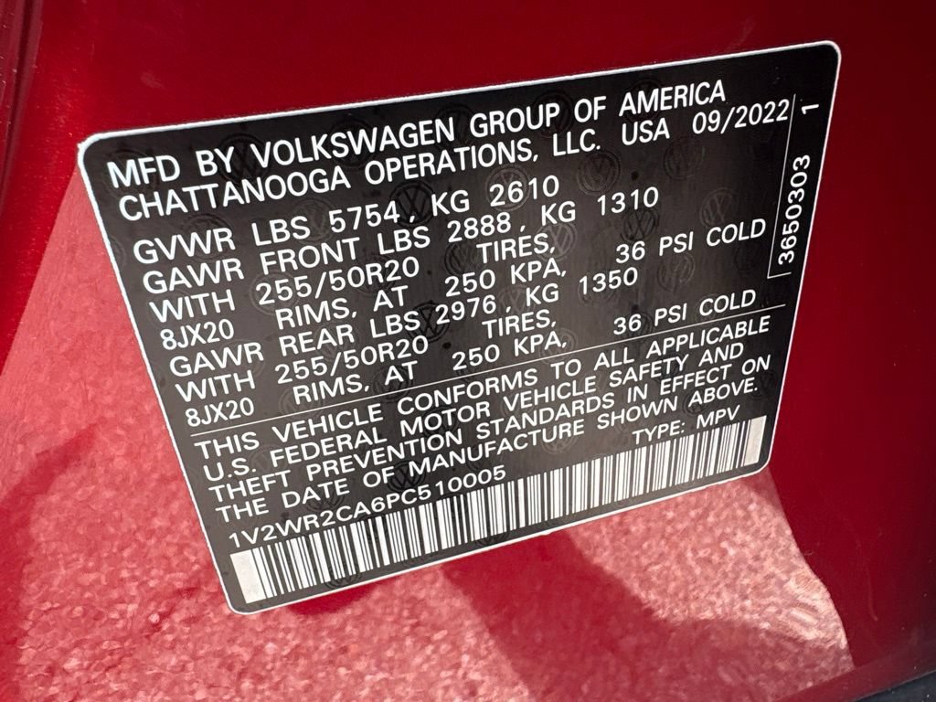 Used 2023 Volkswagen Atlas SE w/ Black Wheel Package FWD image 21