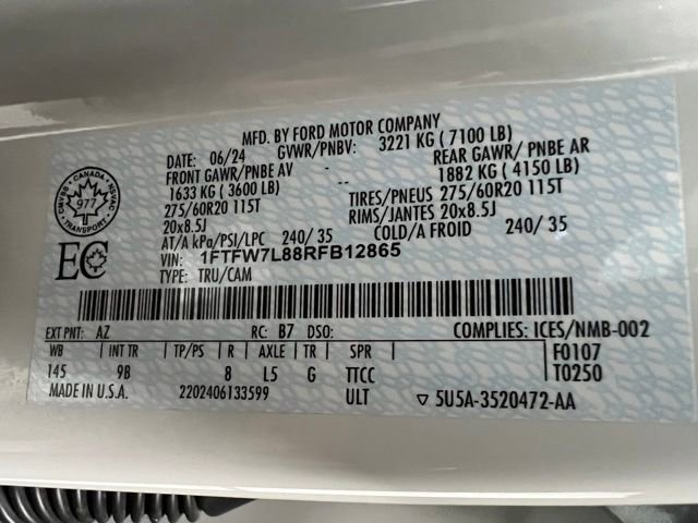 Used 2024 Ford F150 Platinum w/ FX4 Off-Road Package image 58