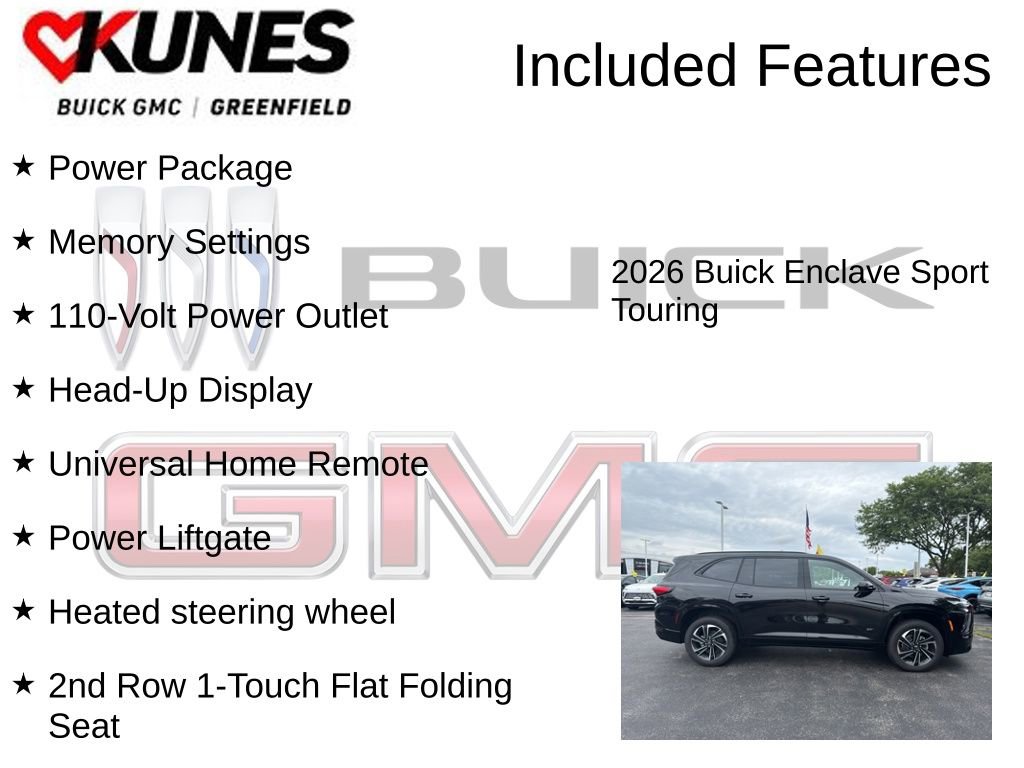 New 2026 Buick Enclave Sport Touring w/ Power Package image 3