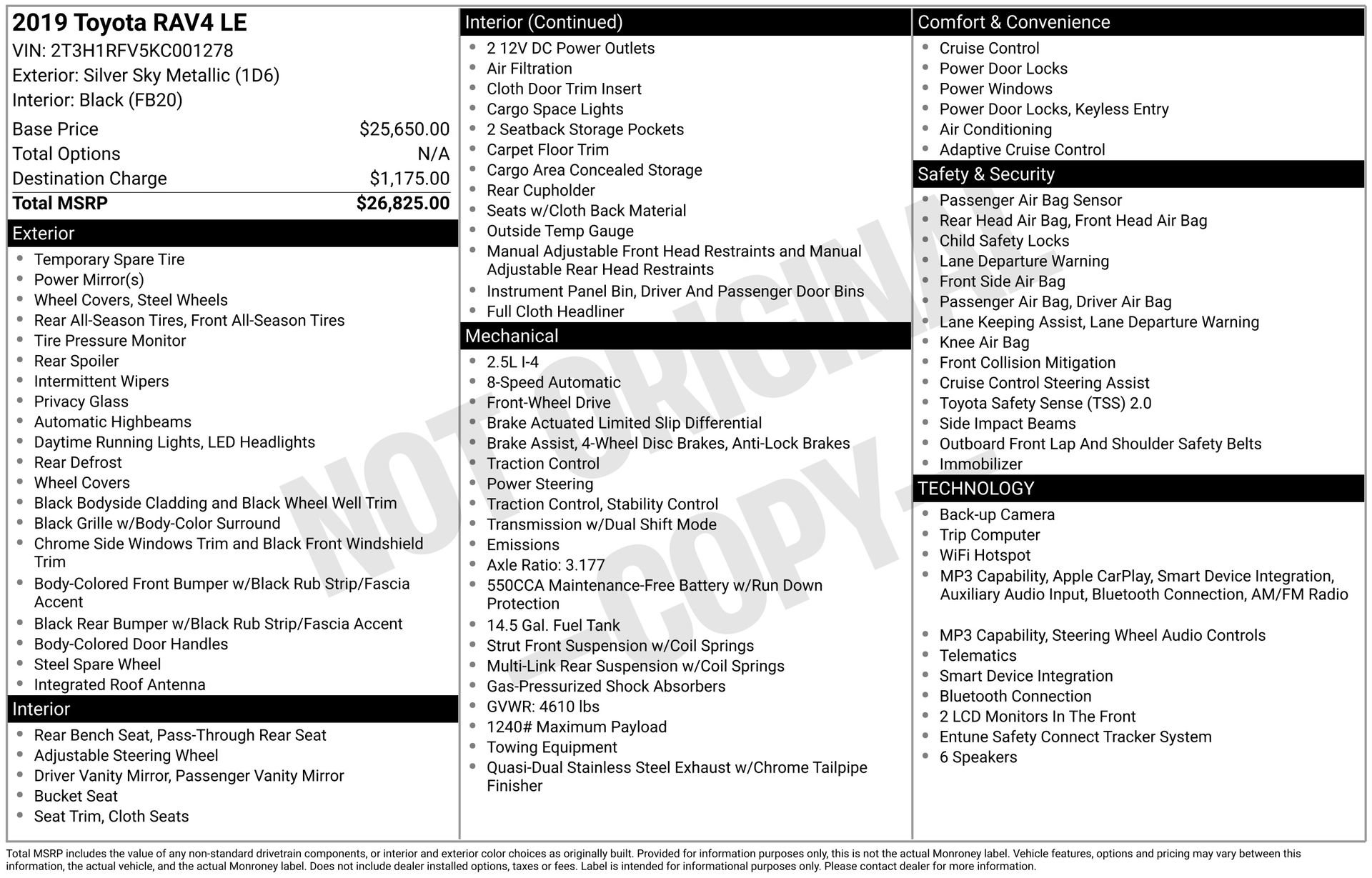 Certified 2019 Toyota RAV4 LE image 26