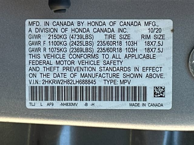 Used 2020 Honda CR-V EX-L image 34