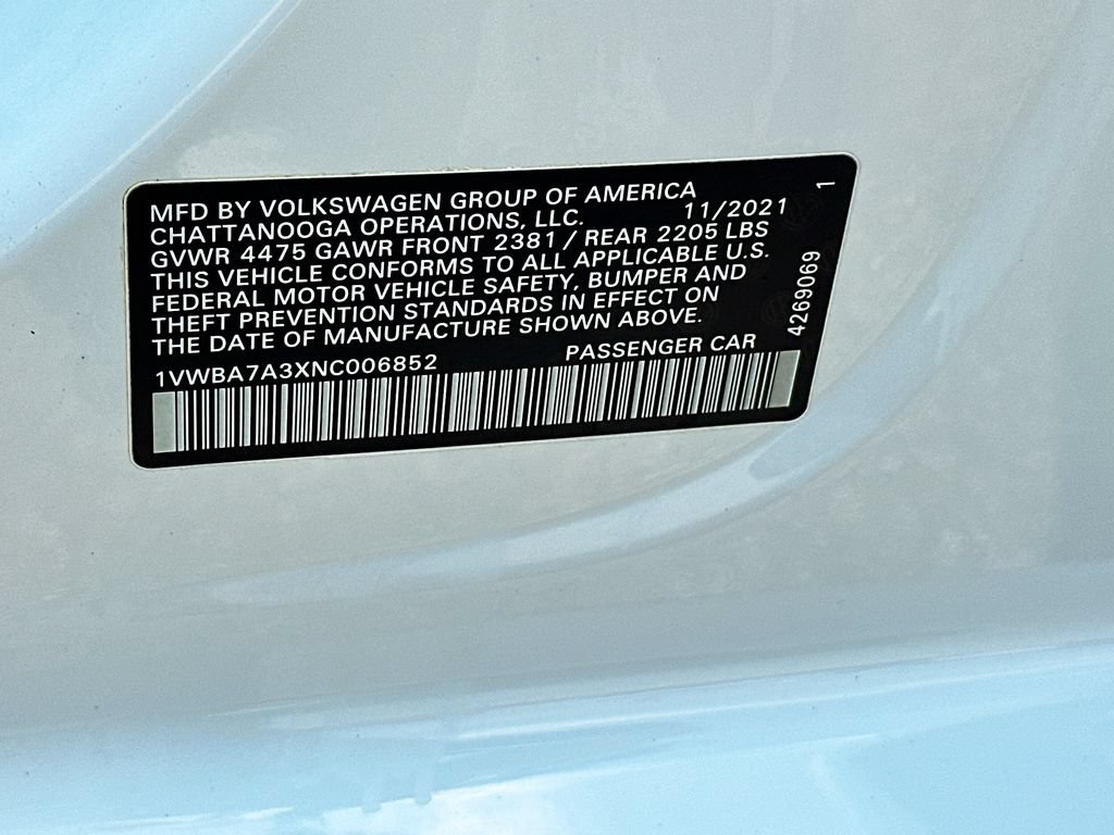 Used 2022 Volkswagen Passat 2.0T FWD image 27