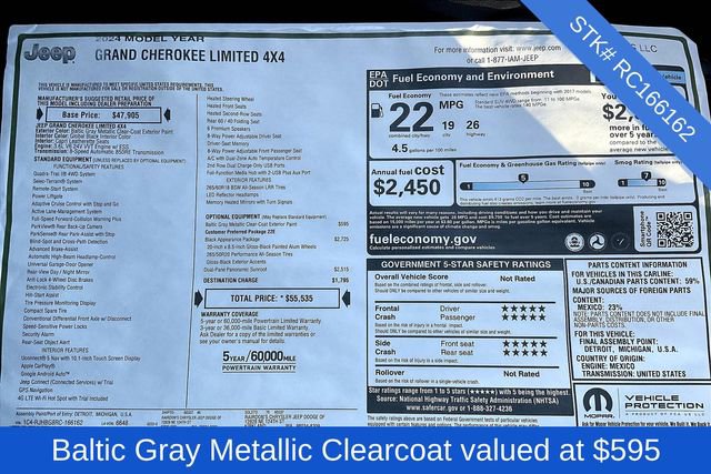 New 2024 Jeep Grand Cherokee Limited w/ Black Appearance Package image 5