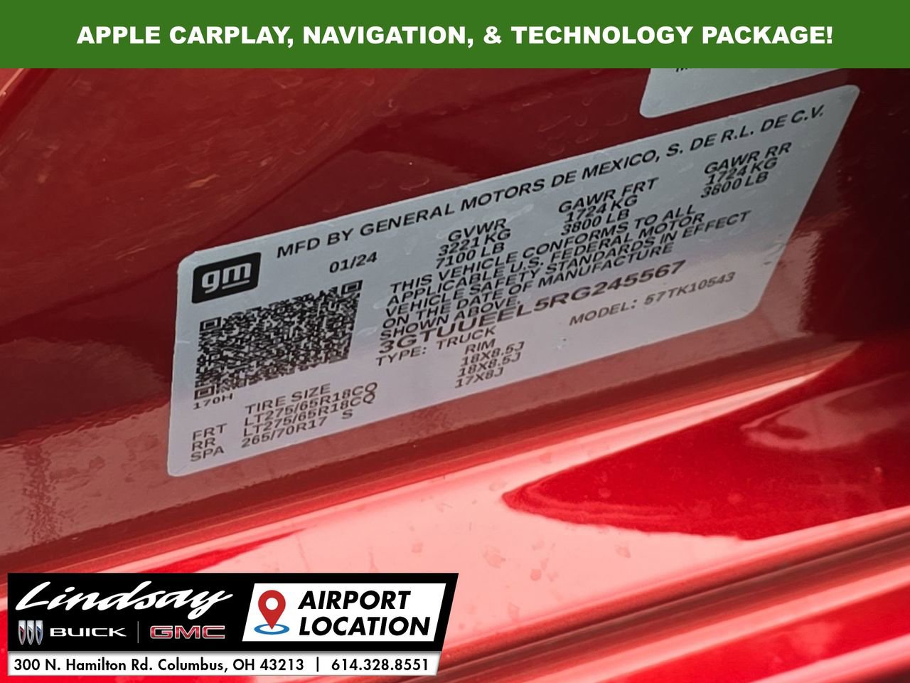 Certified 2024 GMC Sierra 1500 AT4 w/ Technology Package image 34