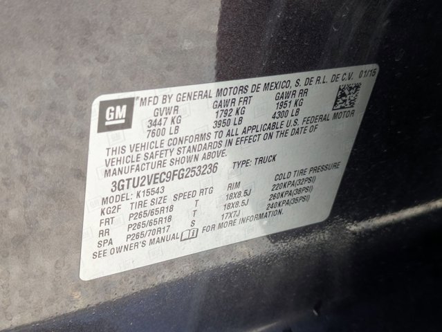 Used 2015 GMC Sierra 1500 SLT w/ Max Trailering Package AWD/4WD image 25