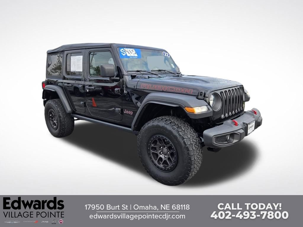 Used 2022 Jeep Wrangler Unlimited Rubicon w/ Xtreme Recon 35" Tire Package AWD/4WD image 1