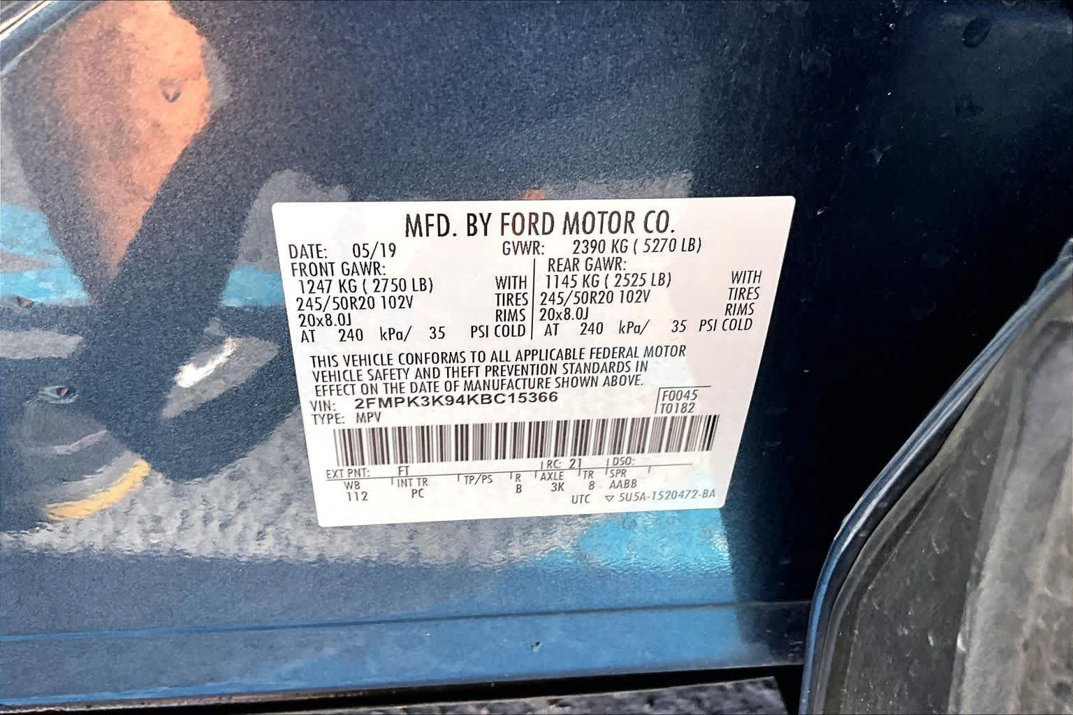 Used 2019 Ford Edge Titanium w/ Equipment Group 301A FWD image 33