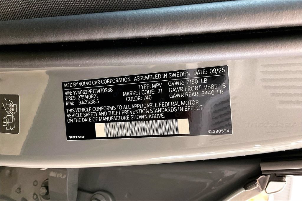 Used 2026 Volvo XC90 B6 Plus w/ Protection Package AWD/4WD image 20