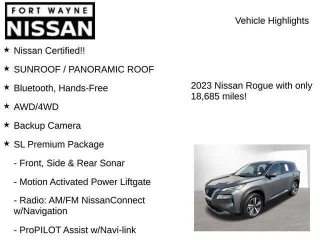 Certified 2023 Nissan Rogue SL image 7