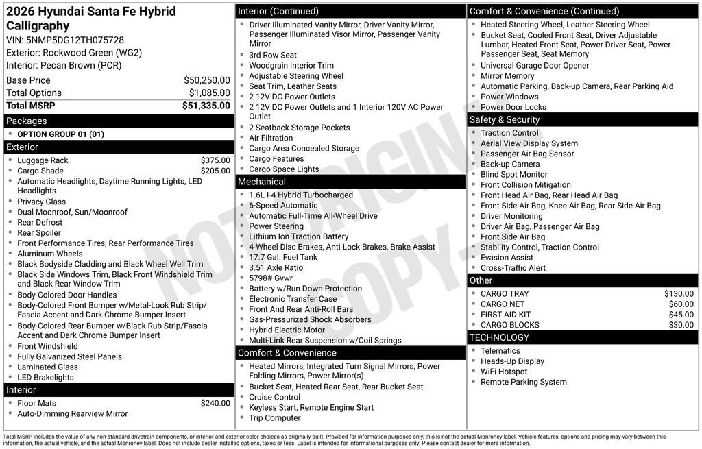 New 2026 Hyundai Santa Fe Calligraphy image 8