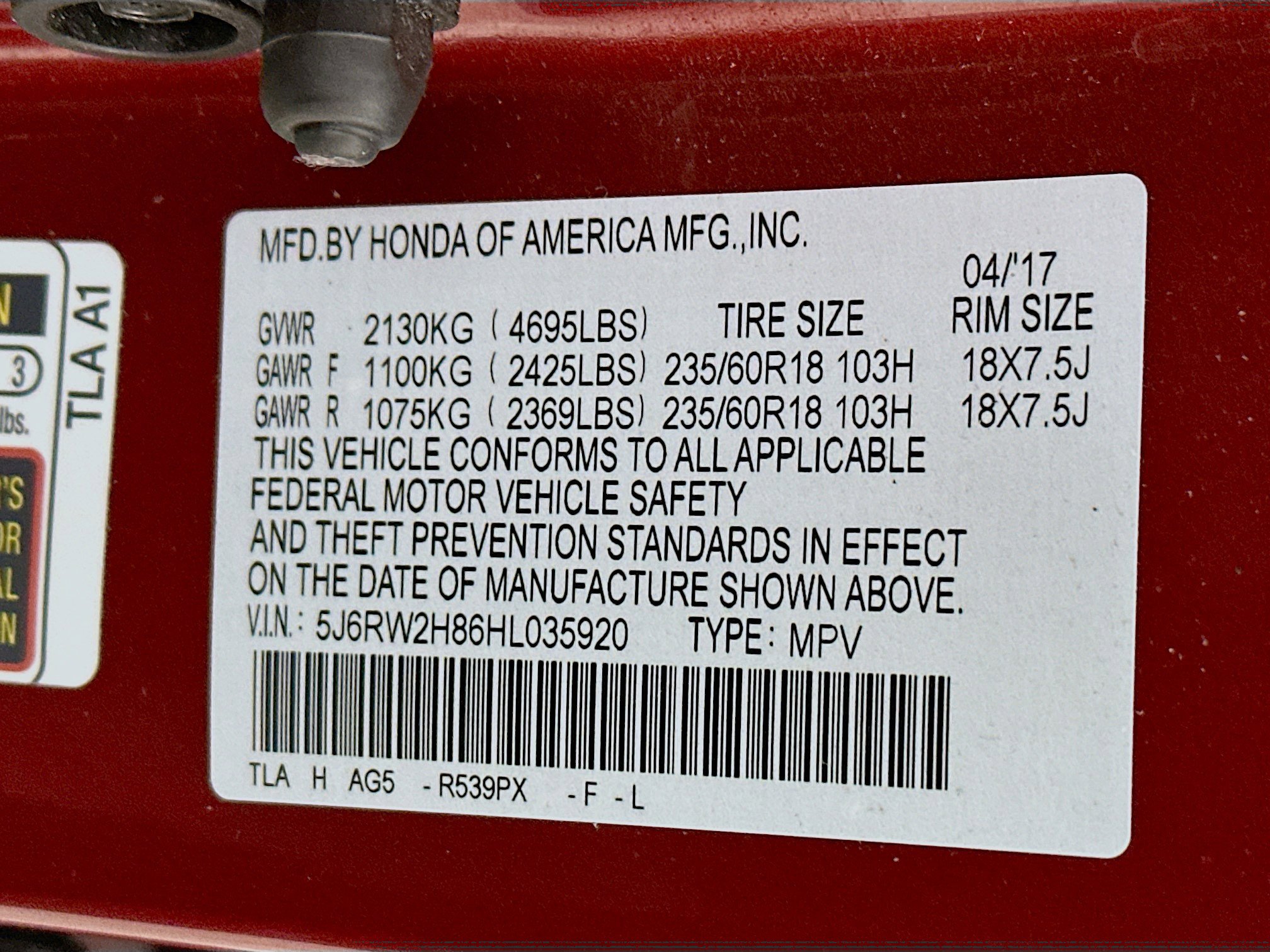Certified 2017 Honda CR-V EX-L image 30