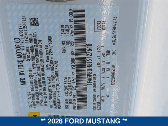 New 2026 Ford Mustang Premium RWD image 19