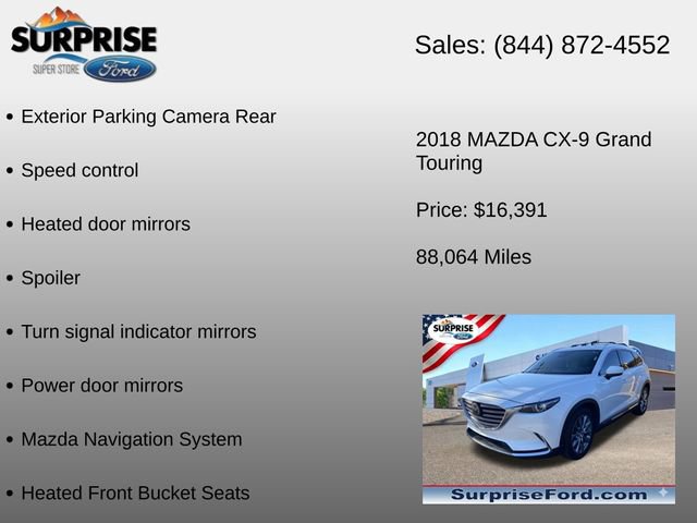 Used 2018 MAZDA CX-9 Grand Touring FWD image 16