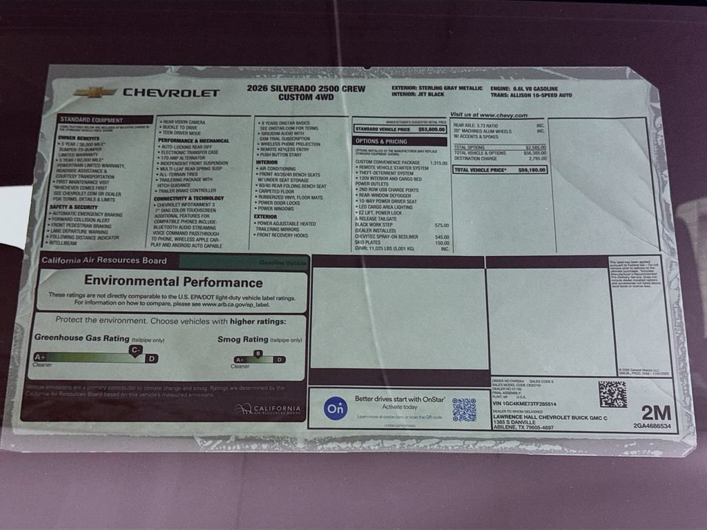 New 2026 Chevrolet Silverado 2500 Custom w/ Custom Convenience Package AWD/4WD image 20