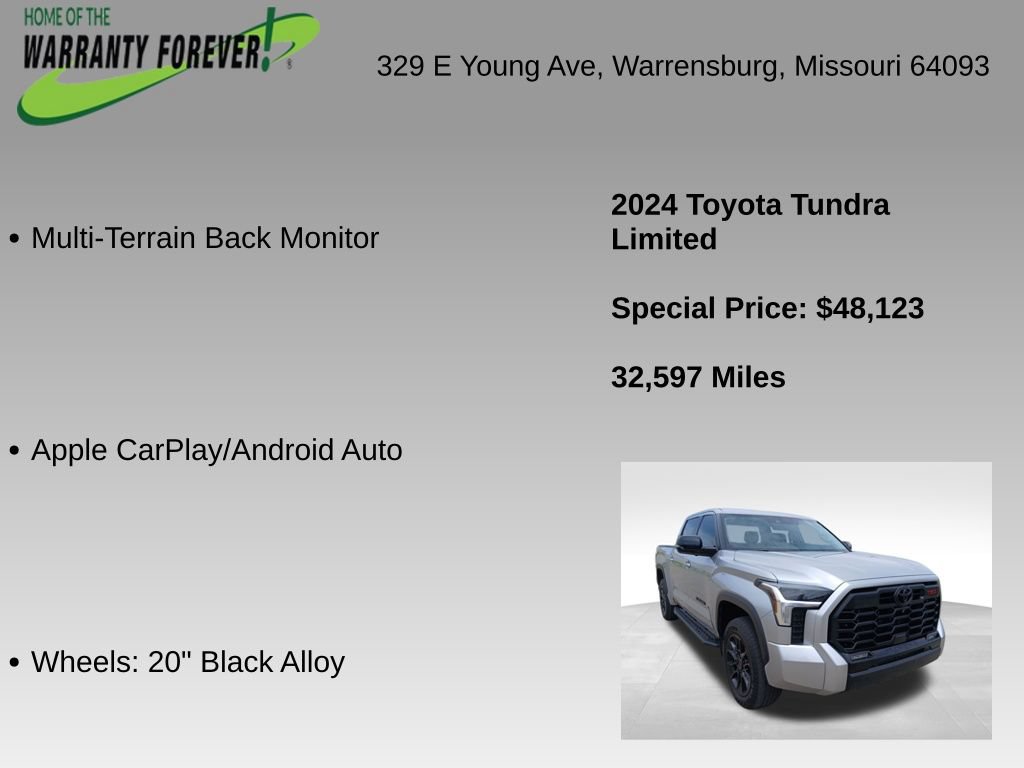 Used 2024 Toyota Tundra Limited w/ TRD Off-Road Package AWD/4WD image 9