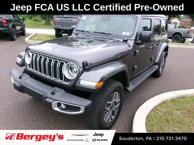 Certified 2025 Jeep Wrangler Unlimited Sahara w/ Safety Group AWD/4WD image 1