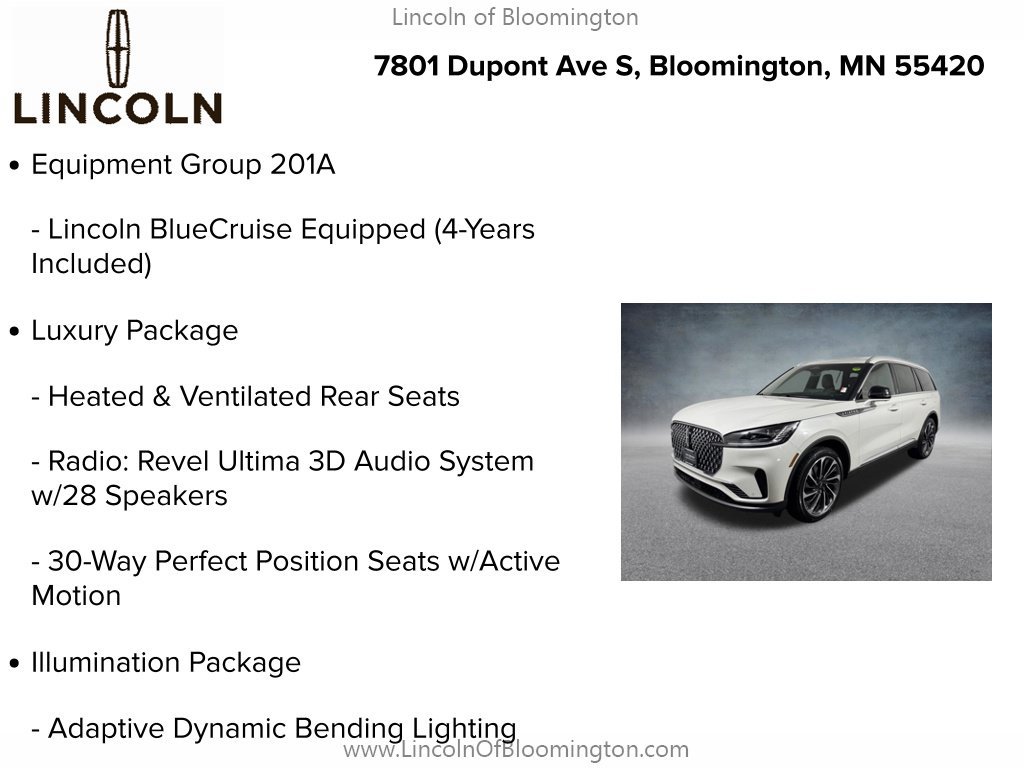 Used 2025 Lincoln Aviator Reserve w/ Equipment Group 201A AWD/4WD image 9