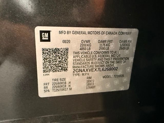 Used 2020 Chevrolet Equinox LT AWD/4WD image 11
