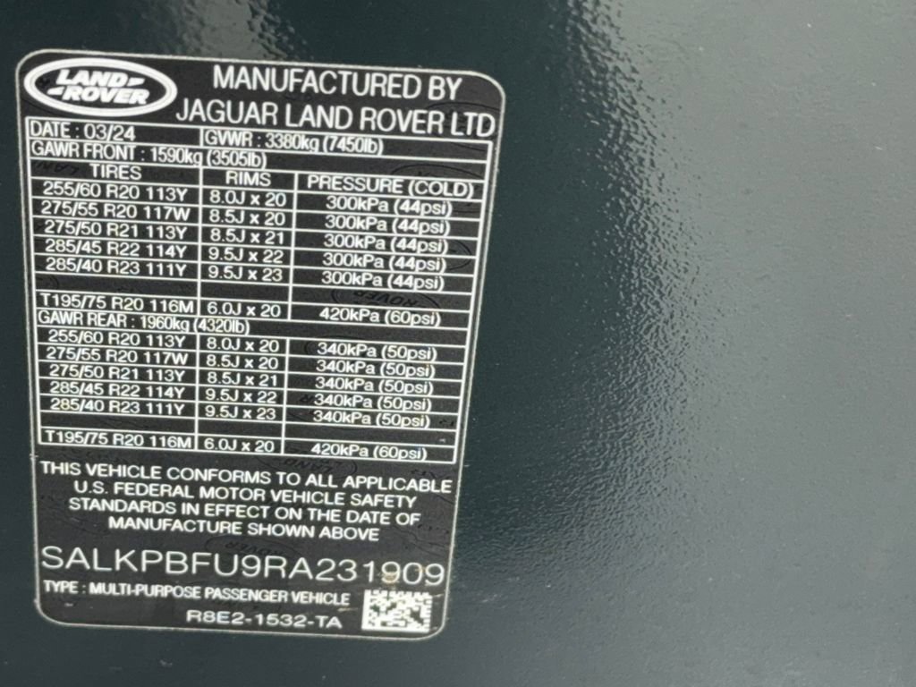 Used 2024 Land Rover Range Rover Long Wheelbase SE image 57