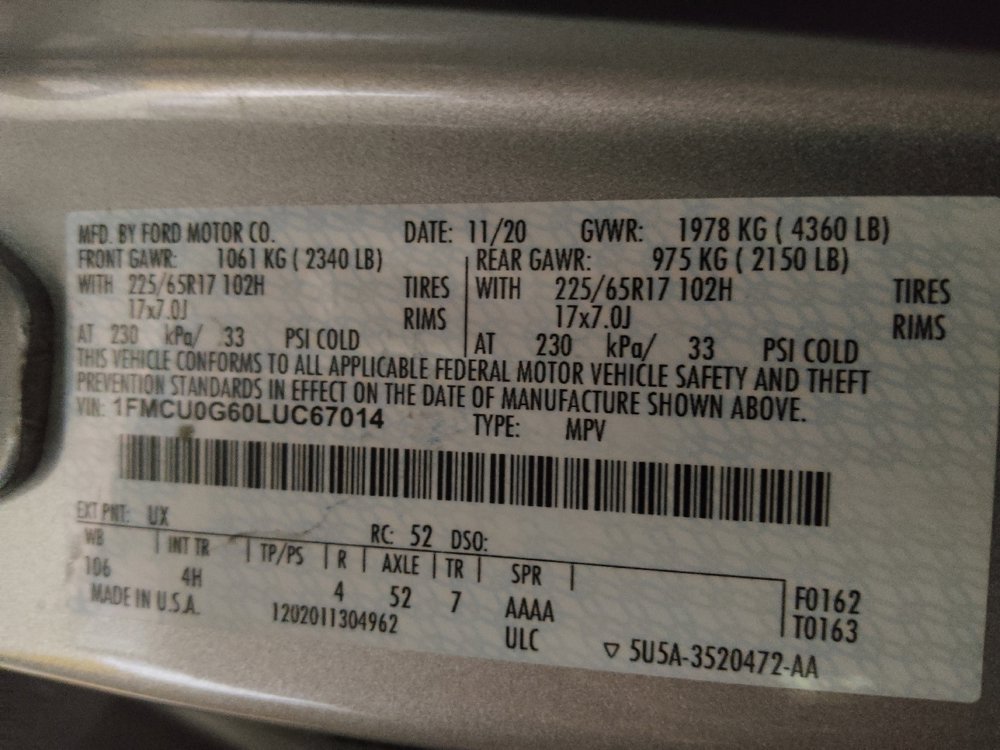 Used 2020 Ford Escape SE FWD image 33