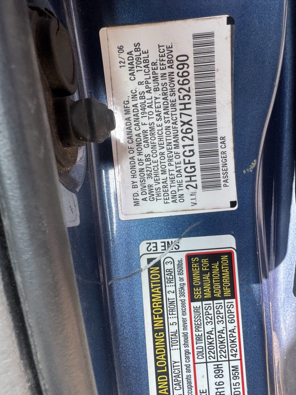 Used 2007 Honda Civic LX image 22