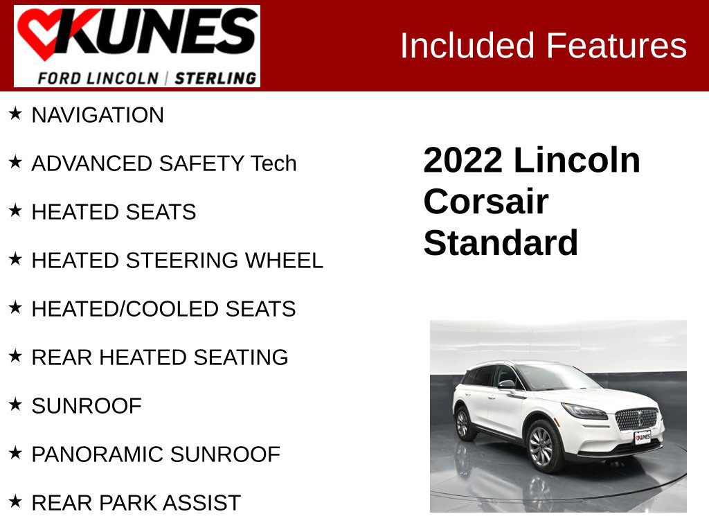 Used 2022 Lincoln Corsair AWD w/ Premium Package image 2