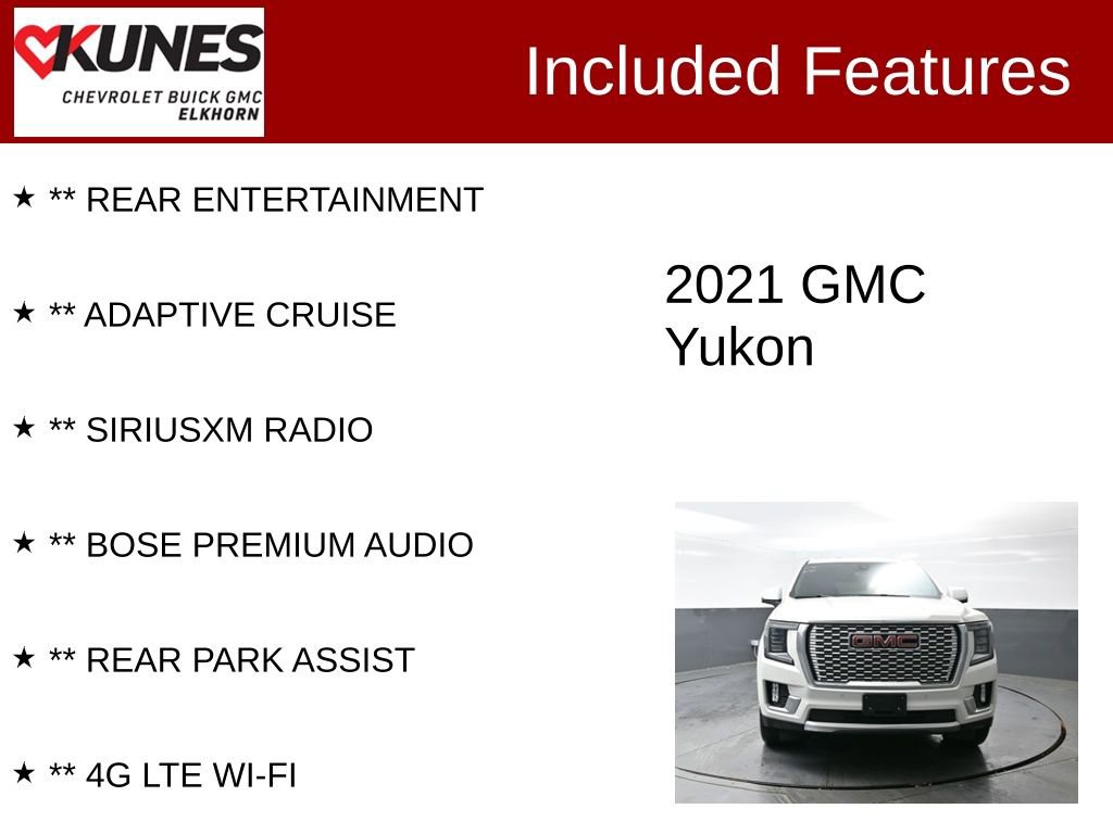 Used 2021 GMC Yukon Denali w/ Denali Premium Package image 3