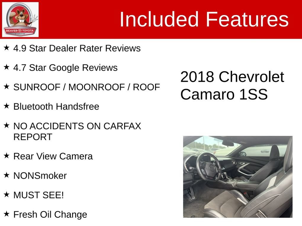 Used 2018 Chevrolet Camaro SS RWD image 5
