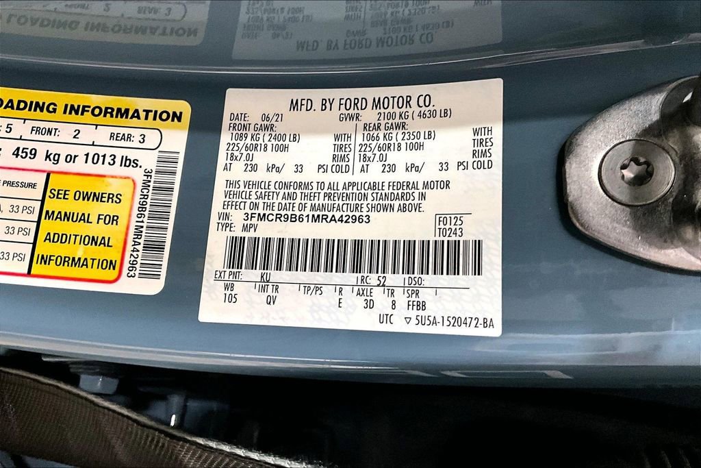 Used 2021 Ford Bronco Sport Big Bend w/ Big Bend Package image 31