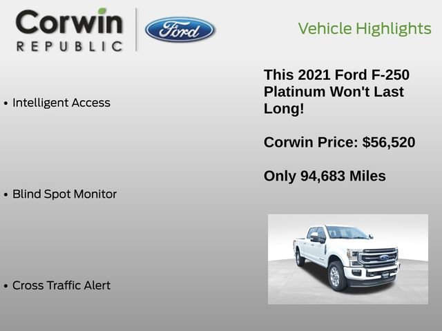 Used 2021 Ford F250 Platinum w/ FX4 Off-Road Package AWD/4WD image 12