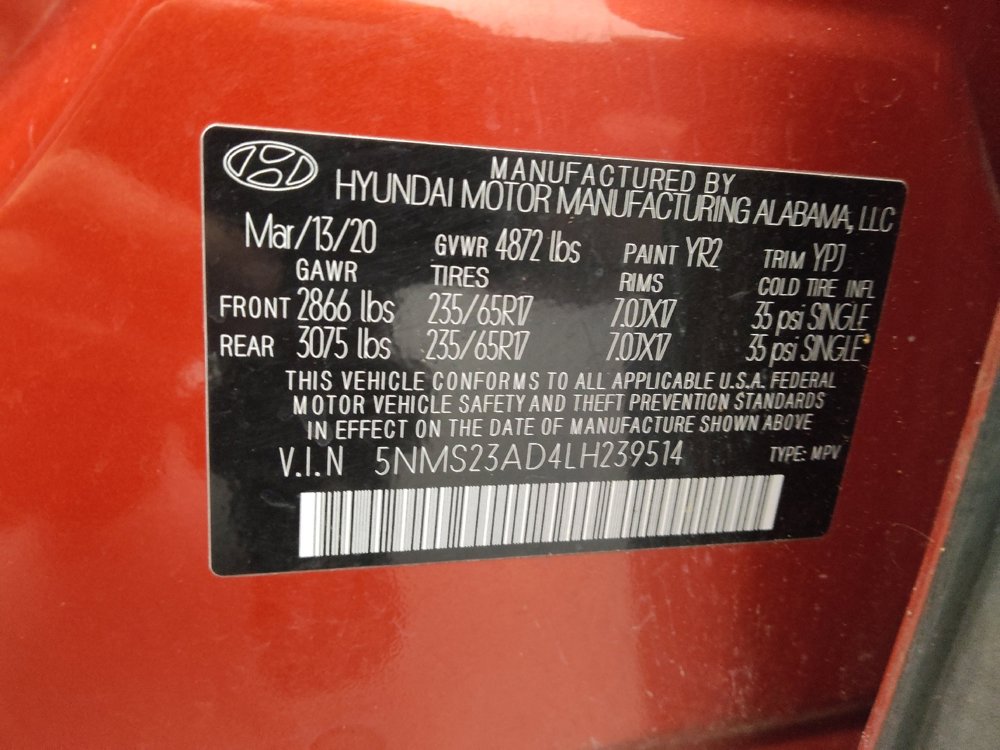 Used 2020 Hyundai Santa Fe SE w/ Cargo Package image 33