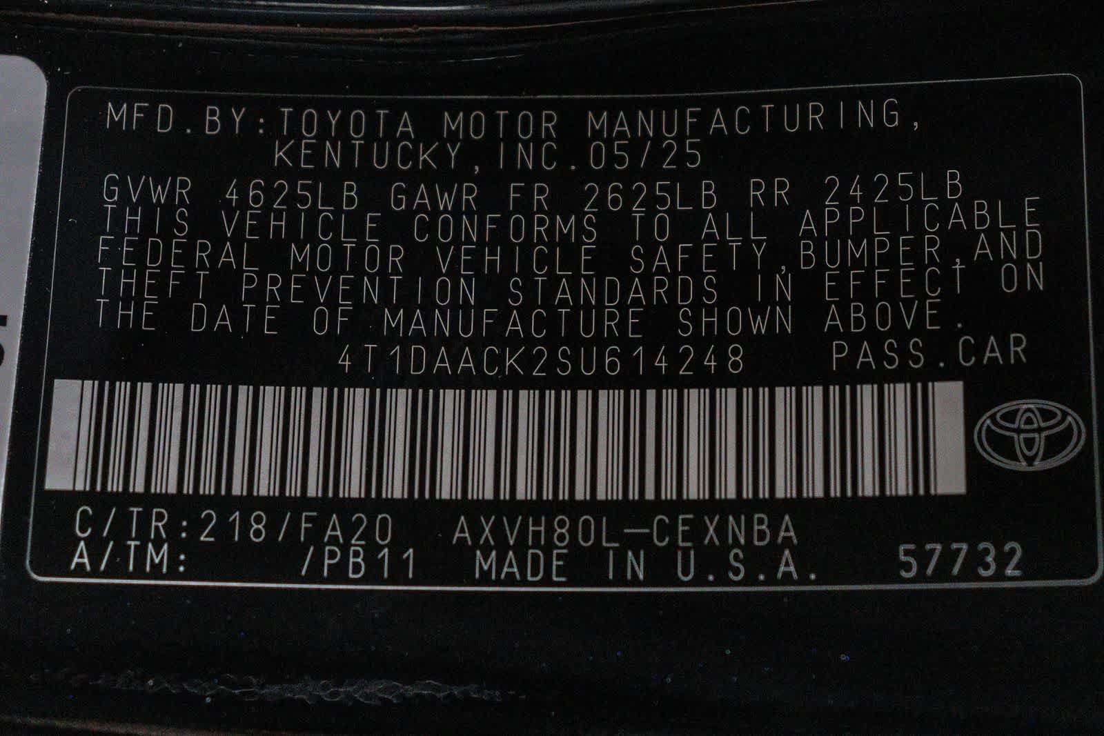 Used 2025 Toyota Camry LE FWD image 28