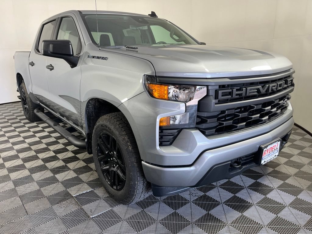 New 2026 Chevrolet Silverado 1500 Custom w/ Turbomax Blackout Package AWD/4WD image 2