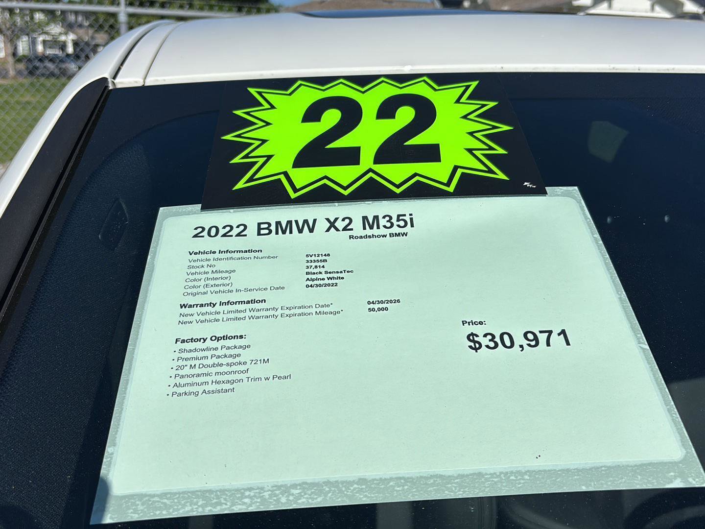 Used 2022 BMW X2 M35i w/ Premium Package AWD/4WD image 21