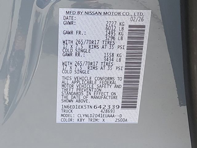 New 2026 Nissan Frontier PRO-4X w/ Tow Package image 11