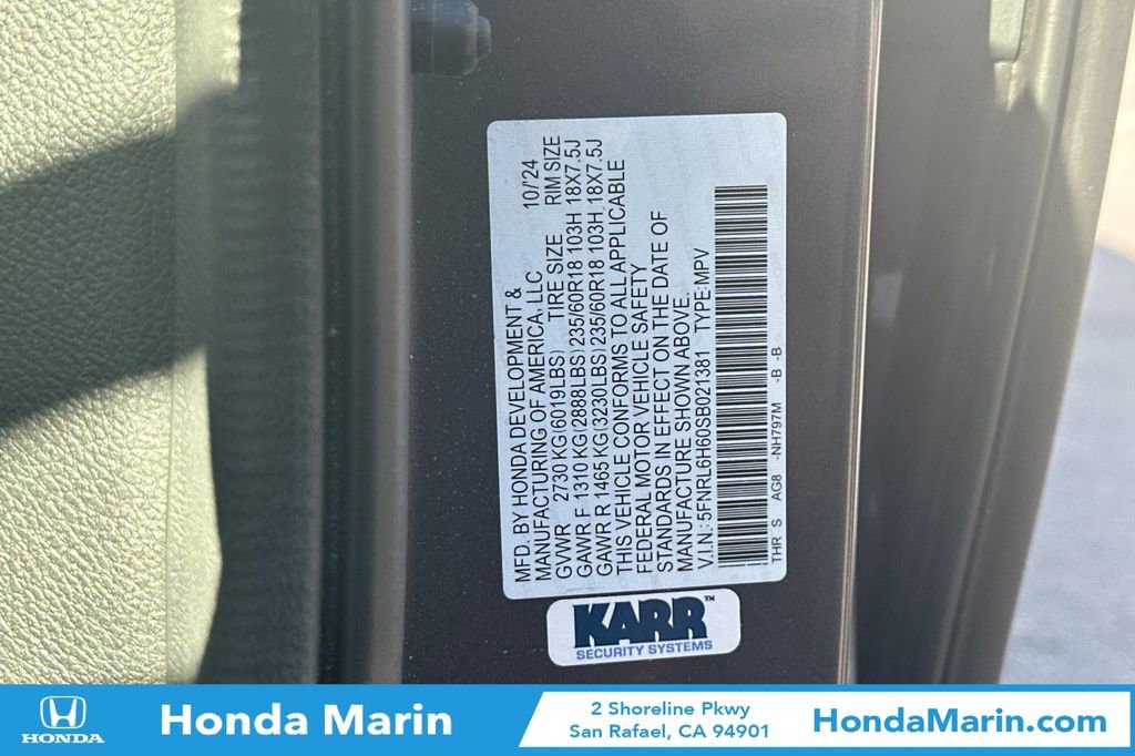 Certified 2025 Honda Odyssey EX-L image 37