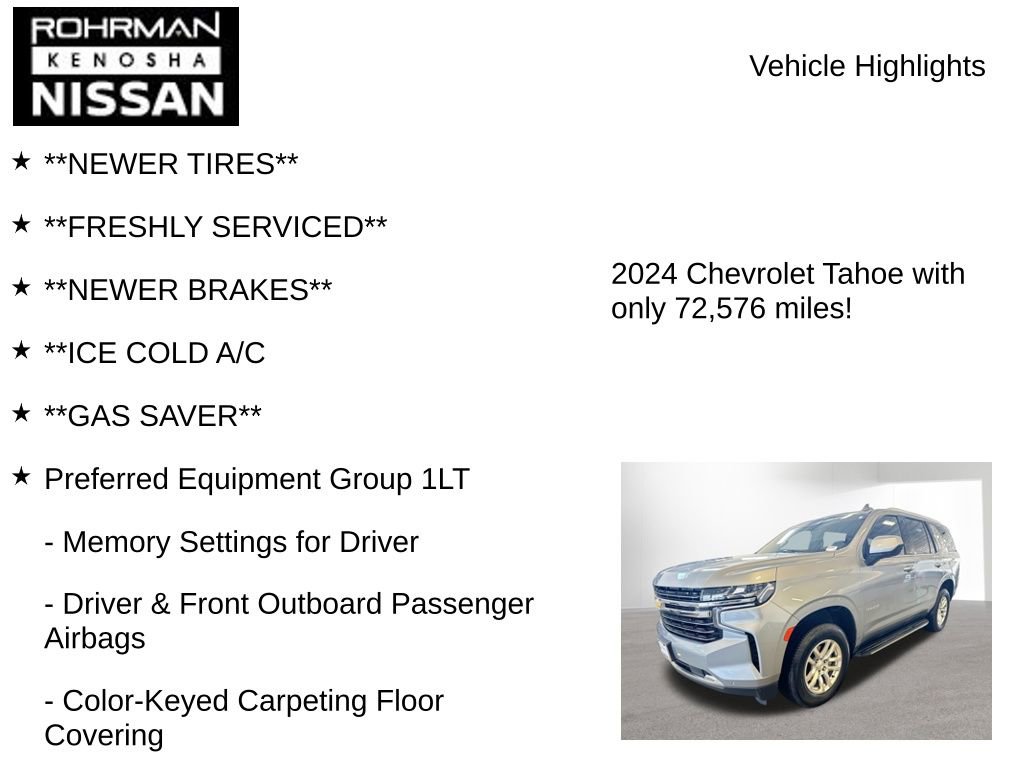 Used 2024 Chevrolet Tahoe LT image 7