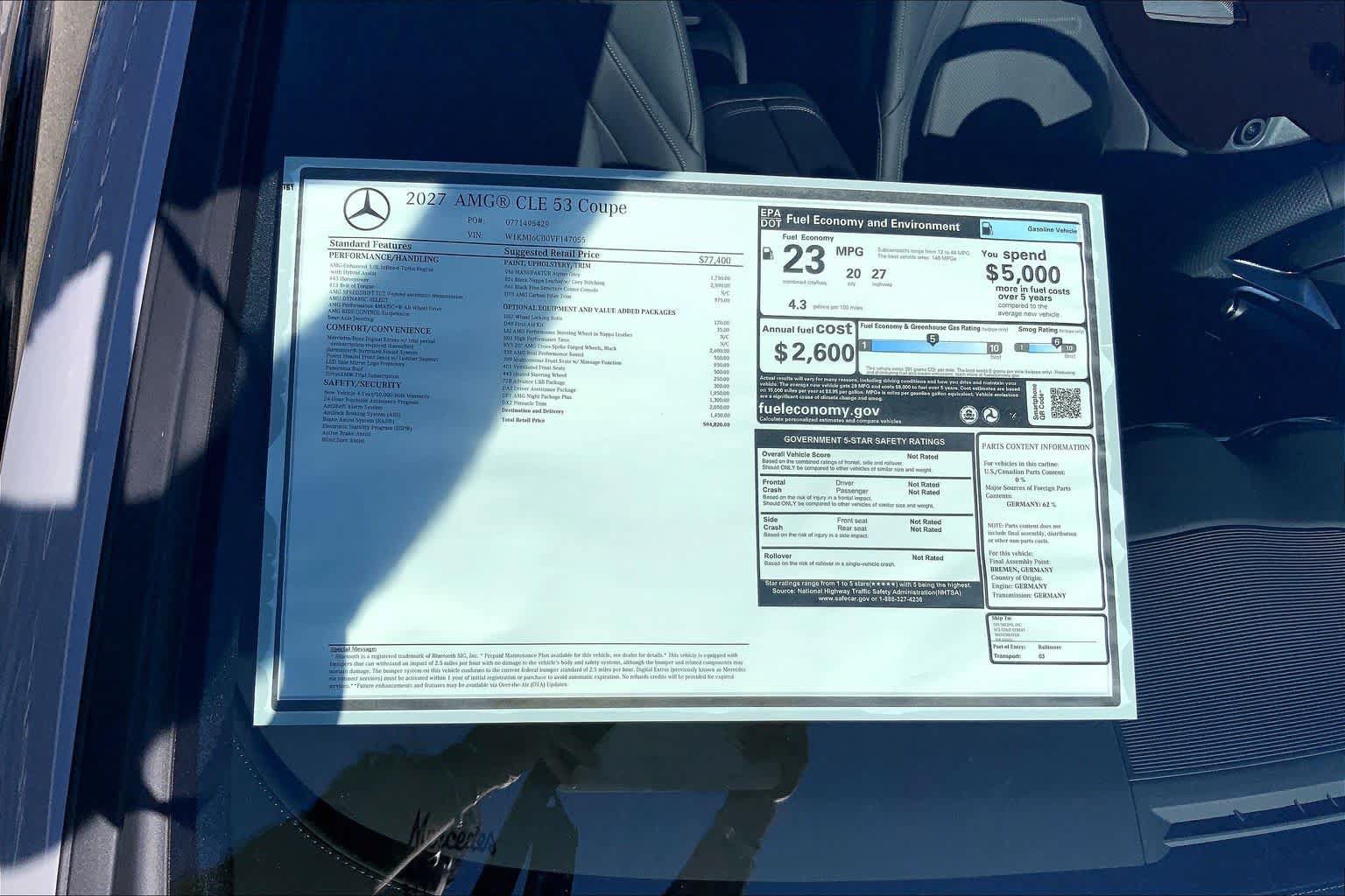 New 2027 Mercedes-Benz CLE 53 AMG 4MATIC Coupe image 19