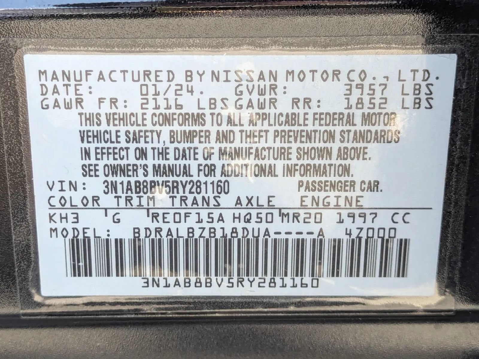 Used 2024 Nissan Sentra S FWD image 26