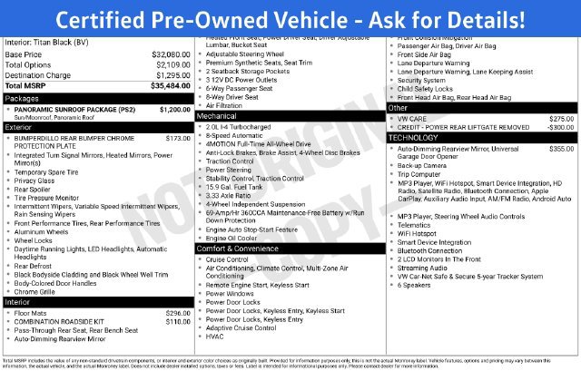 Certified 2023 Volkswagen Tiguan SE w/ Panoramic Sunroof Package AWD/4WD image 7